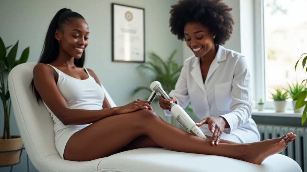 Laser hair removal for dark skin